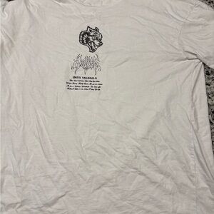 White Darc Sport Wolves Large Short Sleeve Gym Shirt